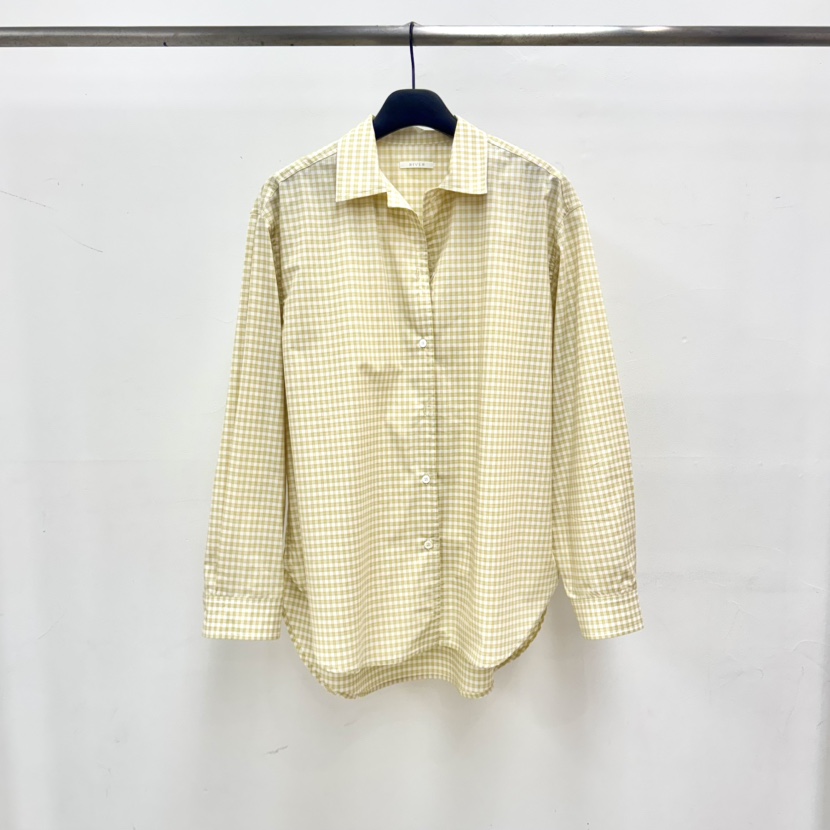 RIVER韓國直郵實拍女裝新款26春夏推薦人氣襯衫蕾絲衫格子WATER/RIVER襯衫/蕾絲衫圖色2