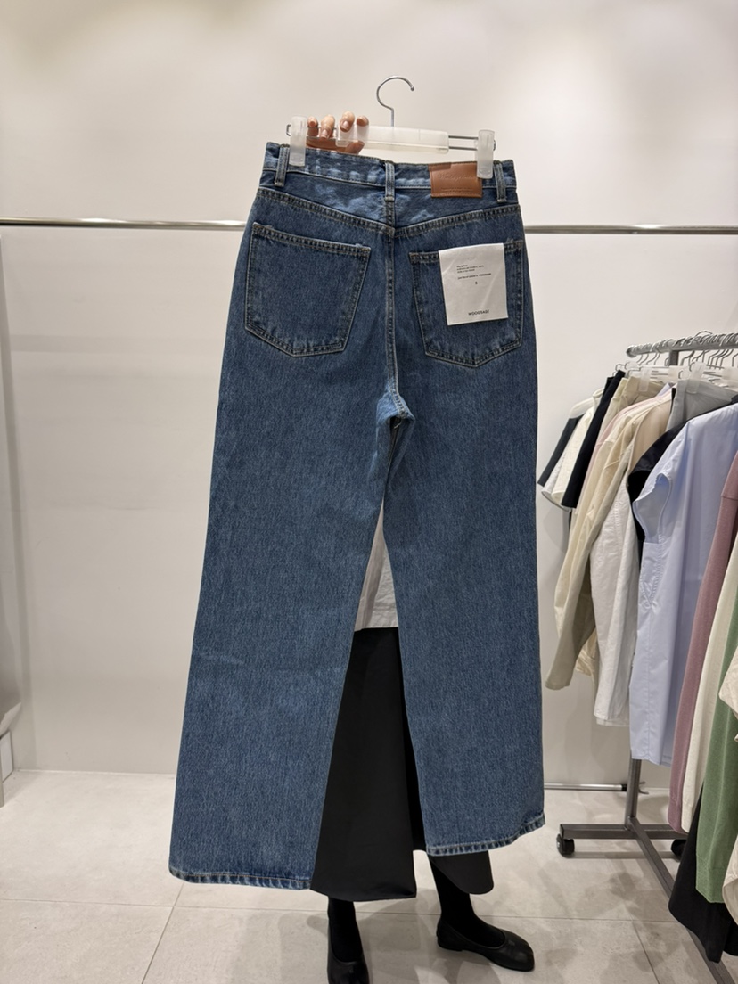 WOOD SAGE韓國東大門直郵女裝新款熱賣職業推薦26春夏牛仔褲WOOD SAGE牛仔褲