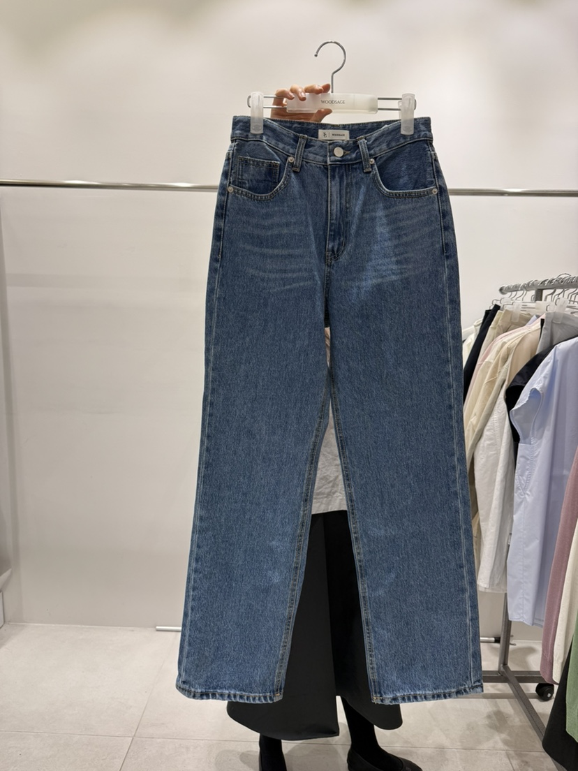 WOOD SAGE韓國東大門直郵女裝新款熱賣職業推薦26春夏牛仔褲WOOD SAGE牛仔褲圖色1