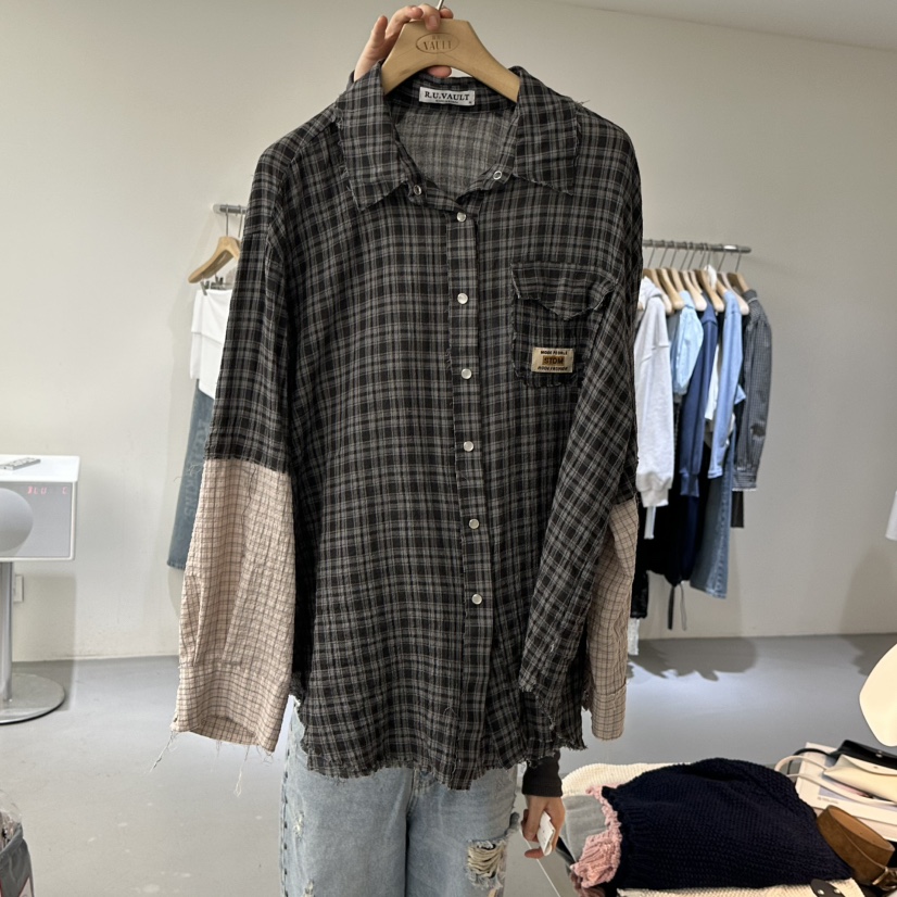 VAULT韓國東大門直郵女裝新款職業推薦休閑熱賣襯衫蕾絲衫VAULT襯衫/蕾絲衫圖色2