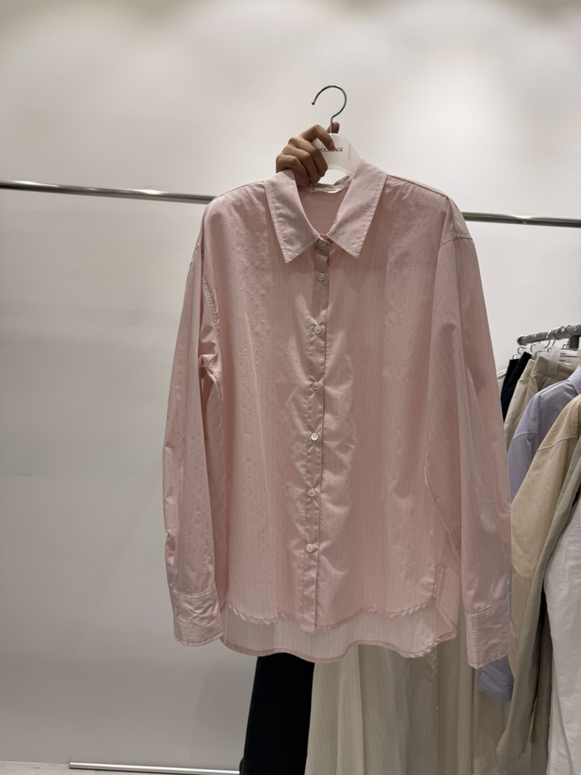 WOOD SAGE韓國直郵女士新品職業時尚熱賣襯衫蕾絲衫條紋WOOD SAGE襯衫/蕾絲衫圖色3