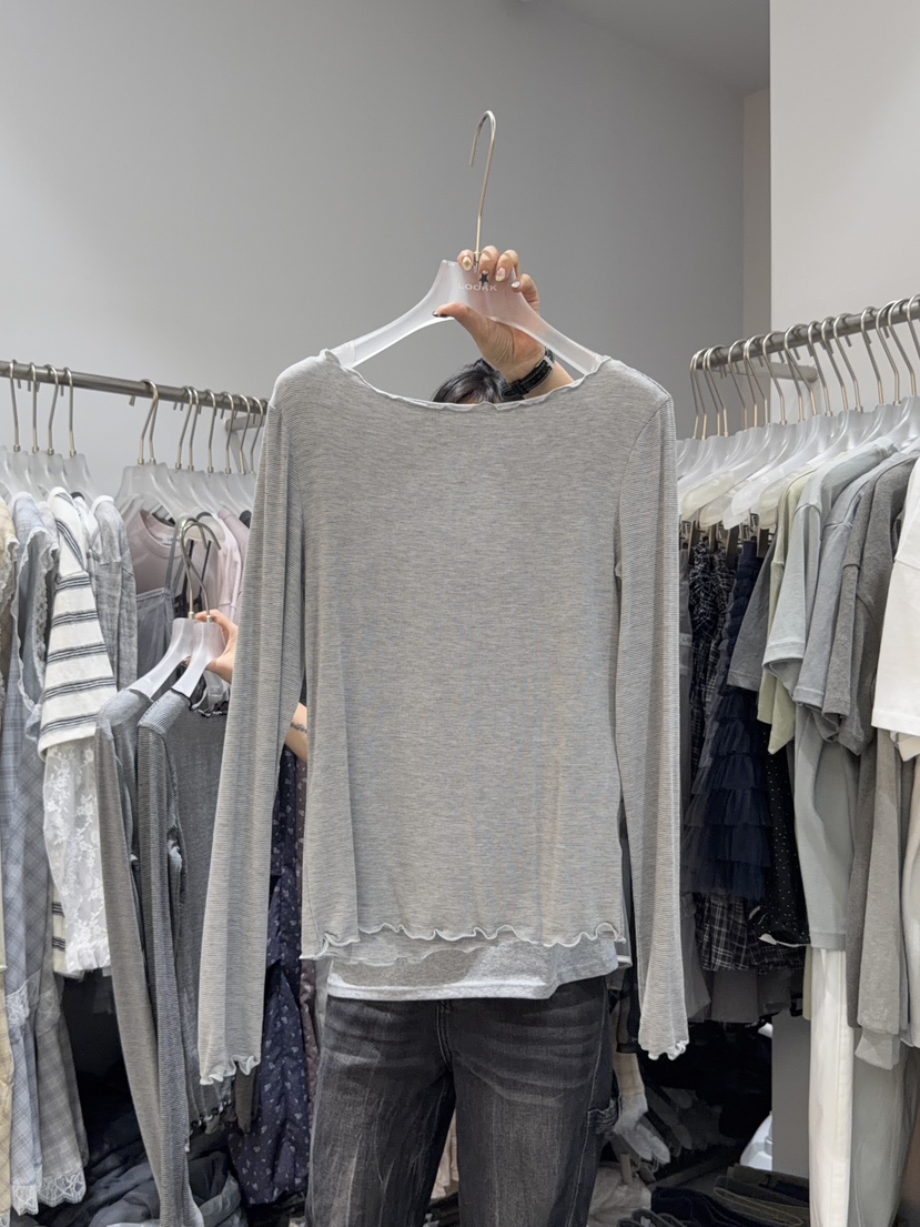 LOOKK/MIMME韓國東大門代購女裝新品熱賣休閑人氣長袖T恤LOOKK/MIMME長袖T恤圖色1