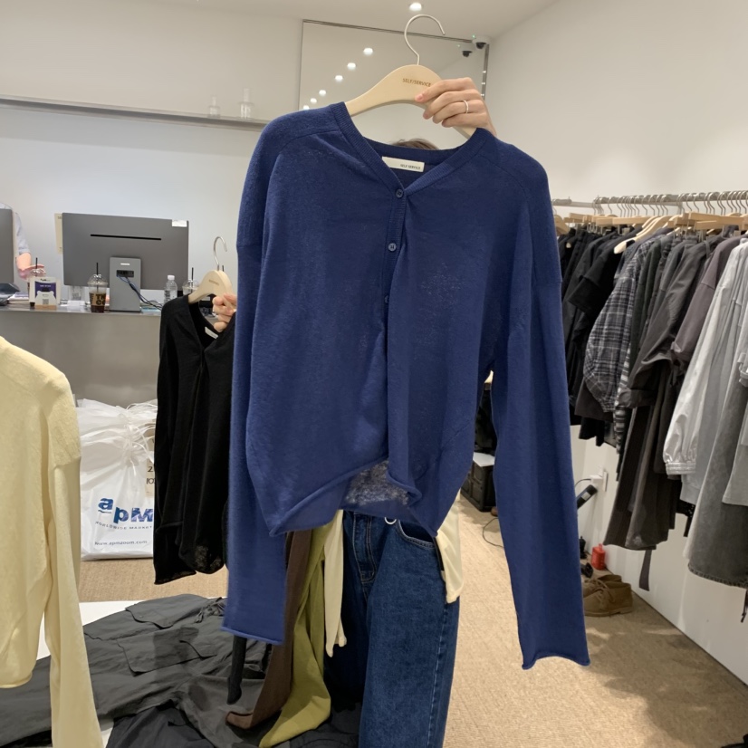 SELF SERVICE韓國東大門代購女裝新品人氣26春夏時尚針織衫SELF SERVICE針織衫圖色2