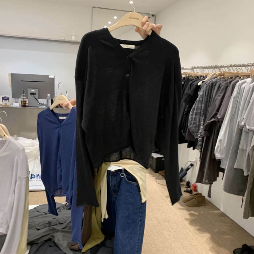 SELF SERVICE韓國東大門代購女裝新品人氣26春夏時尚針織衫SELF SERVICE針織衫圖色4