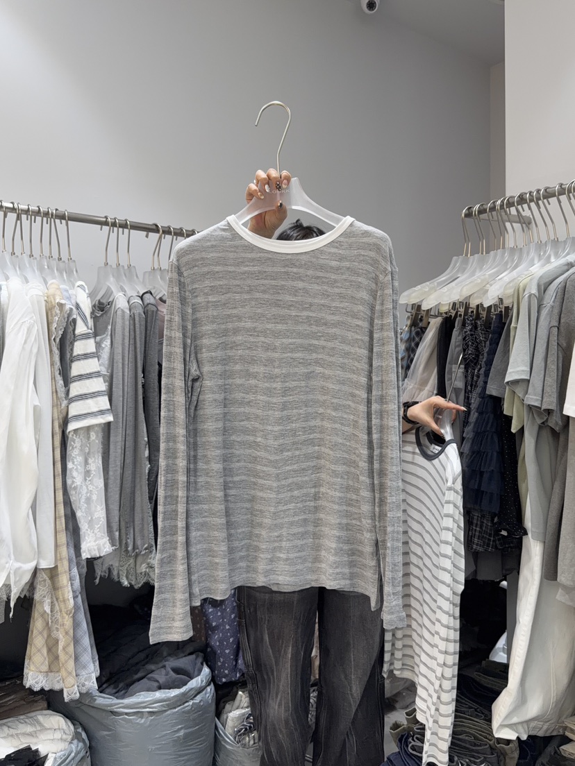 LOOKK/MIMME韓國代購女士新品人氣時尚26春夏熱賣長袖T恤LOOKK/MIMME長袖T恤圖色2