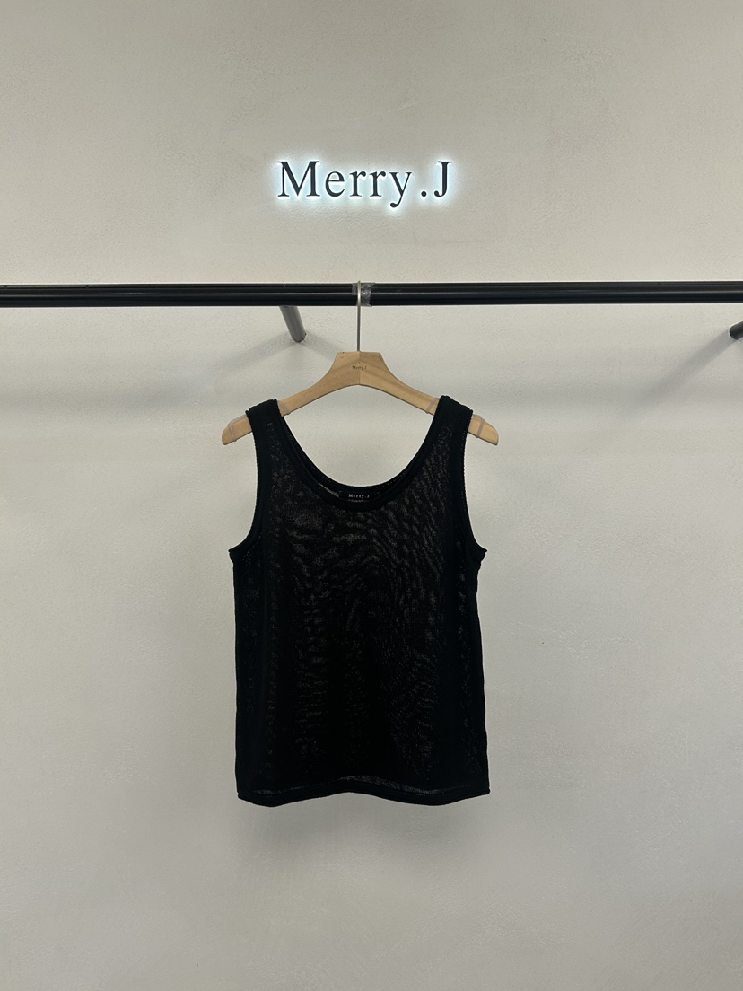 MERRY-J韓國東大門直郵女裝新品人氣熱賣26春夏吊帶背心MERRY-J吊帶/背心圖色3黑色