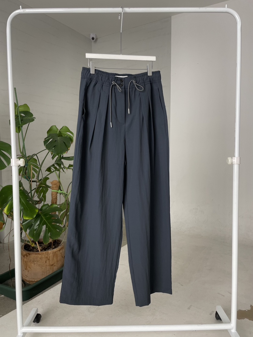 URBANE cloth韓國直郵實拍女裝新款熱賣職業26春夏休閑褲URBANE cloth休閑褲圖色2墨藍色