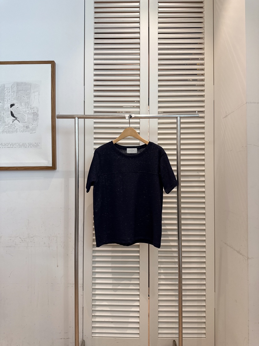 FAVE-L韓國東大門代購女士新款時尚26春夏熱賣休閑職業T恤FAVE-LT恤圖色3藏藍