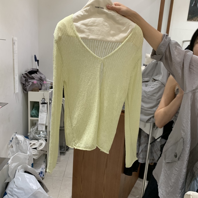 TEMPTING韓國東大門代購女士新品推薦職業人氣針織衫開衩TEMPTING針織衫圖色1