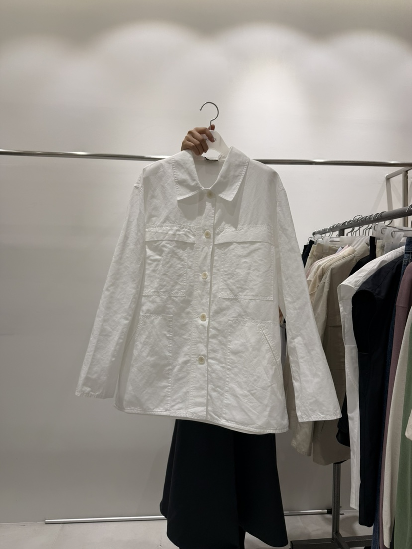 WOOD SAGE韓國直郵女士新品人氣26春夏休閑時尚夾克亞麻WOOD SAGE夾克圖色1