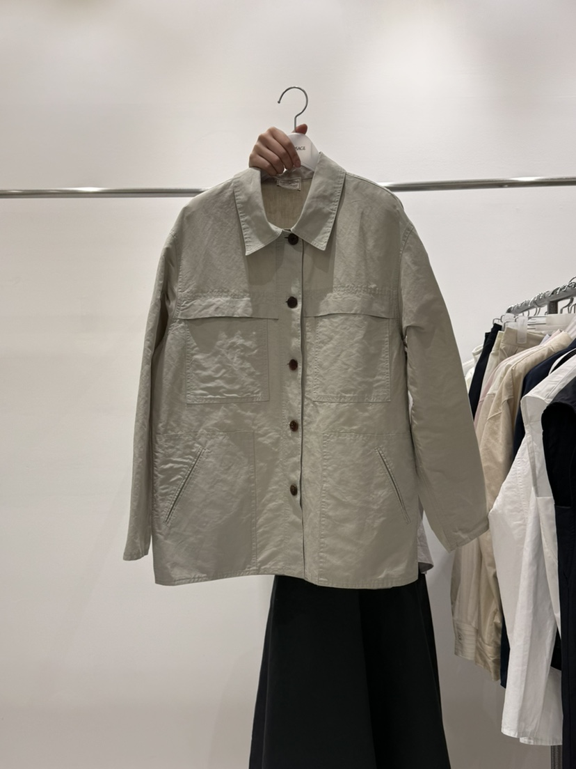 WOOD SAGE韓國直郵女士新品人氣26春夏休閑時尚夾克亞麻WOOD SAGE夾克圖色2