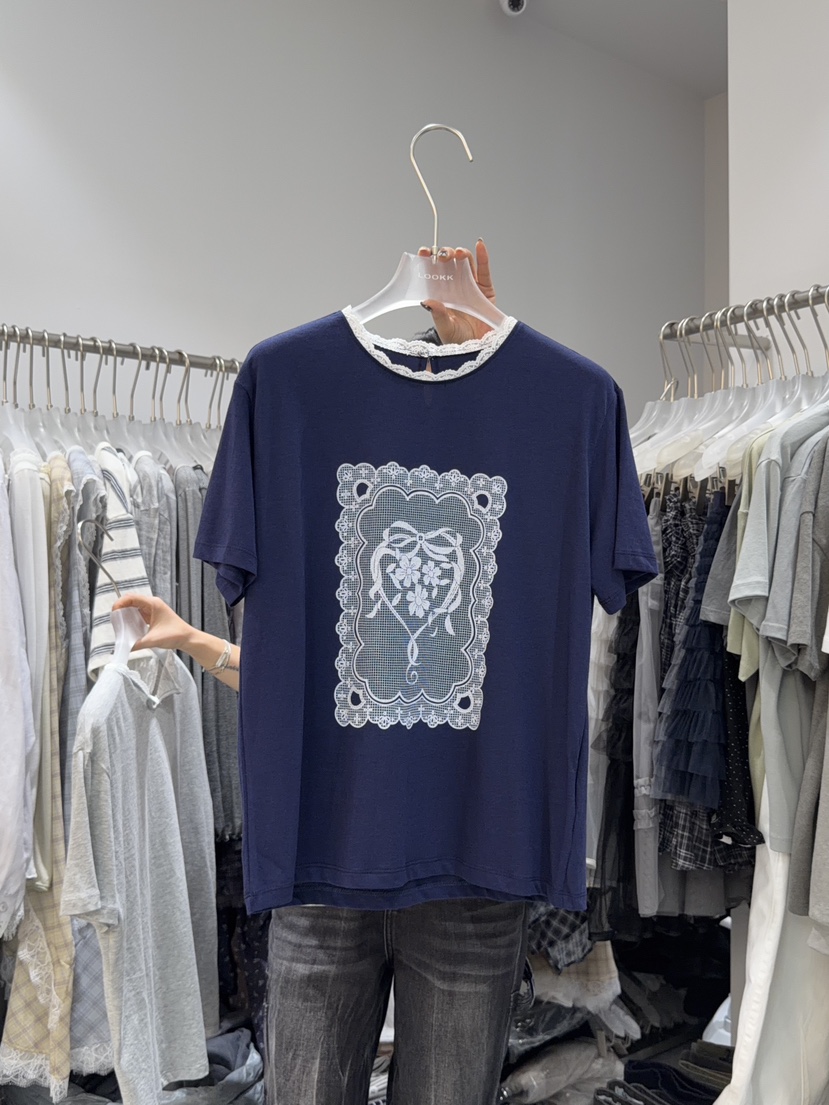 LOOKK/MIMME韓國直郵女裝新品26春夏職業時尚人氣推薦T恤LOOKK/MIMMET恤圖色3