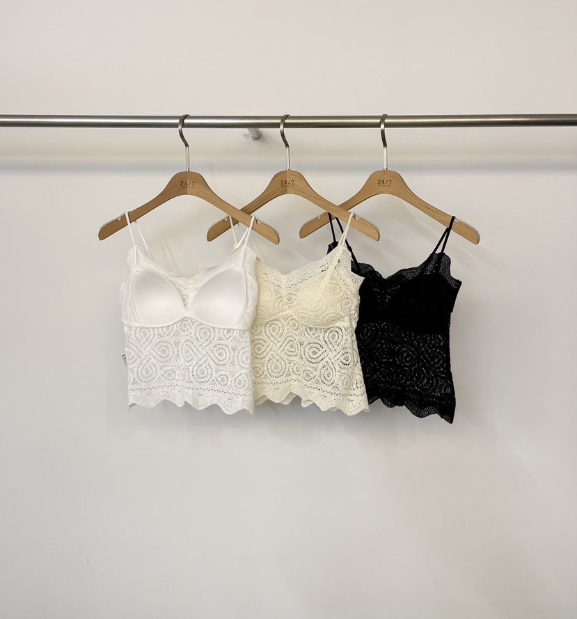 TWENTY FOUR SEVEN24-7韓國代購女裝新品職業吊帶背心蕾絲TEWNTY FOUR SEVEN24-7吊帶/背心