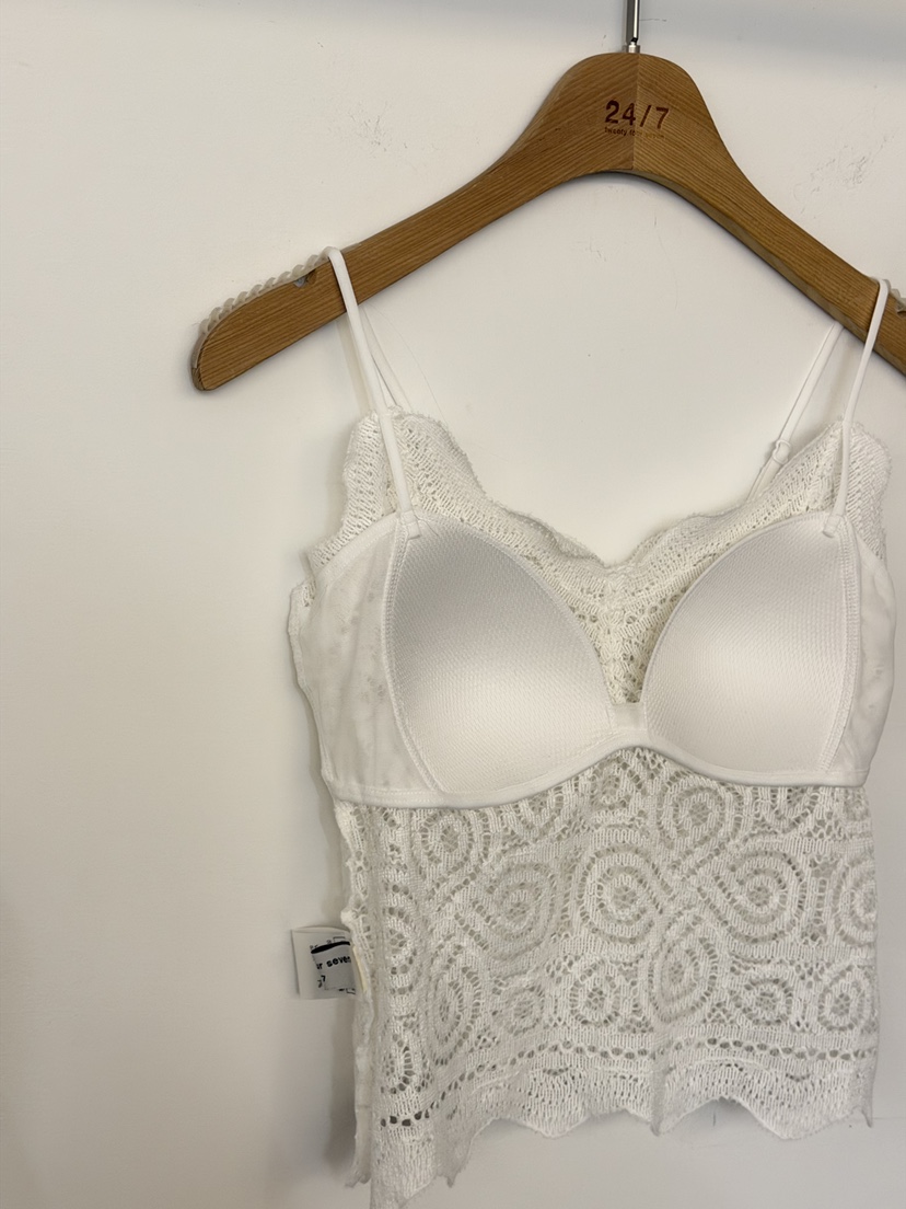 TWENTY FOUR SEVEN24-7韓國代購女裝新品職業吊帶背心蕾絲TEWNTY FOUR SEVEN24-7吊帶/背心