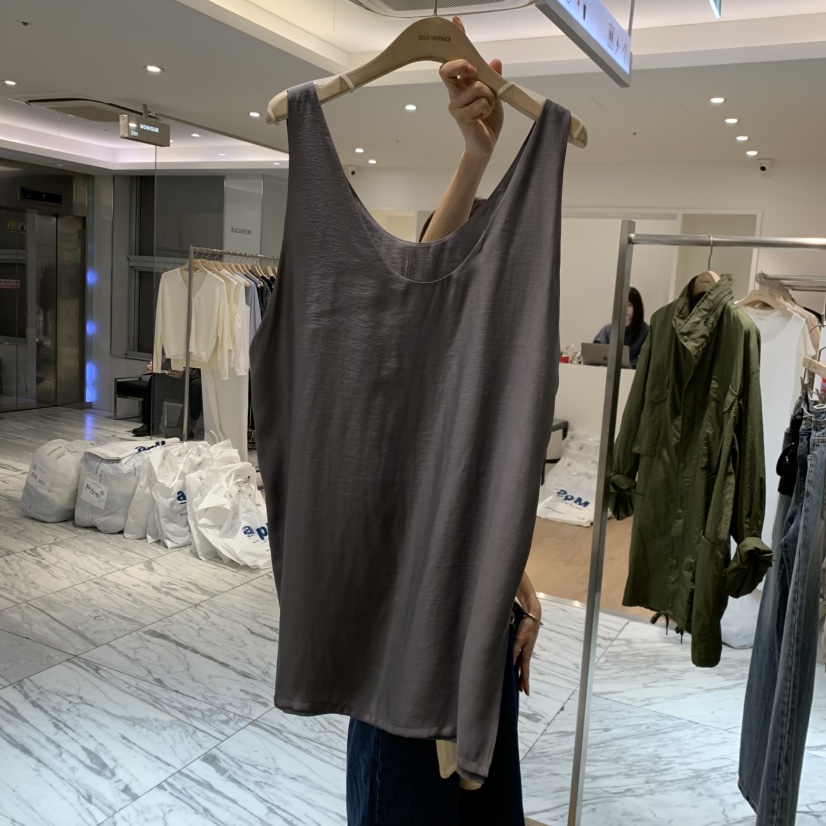 SELF SERVICE韓國代購女裝新品時尚休閑人氣26春夏吊帶背心SELF SERVICE吊帶/背心圖色1