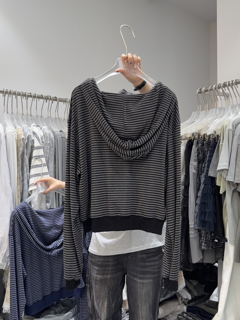 LOOKK/MIMME韓國直郵實拍女裝新款26春夏熱賣衛衣刺繡拉鏈LOOKK/MIMME衛衣