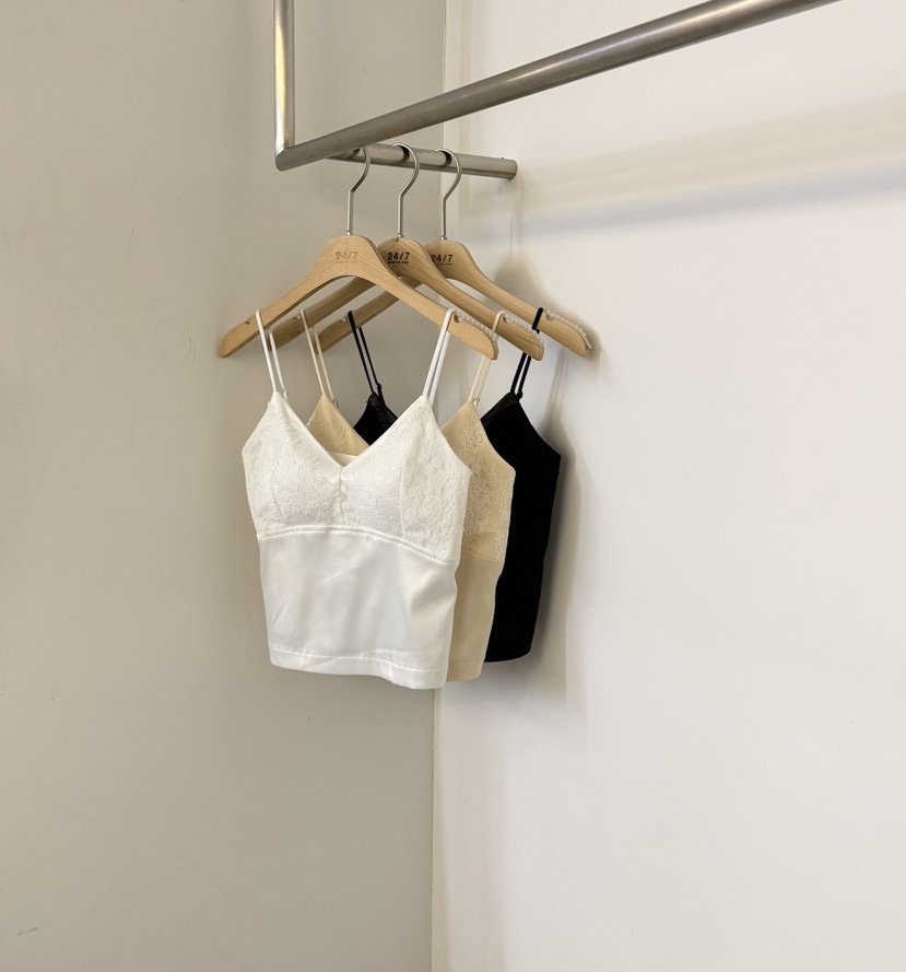 TWENTY FOUR SEVEN24-7韓國代購女裝新款時尚吊帶背心蕾絲TEWNTY FOUR SEVEN24-7吊帶/背心