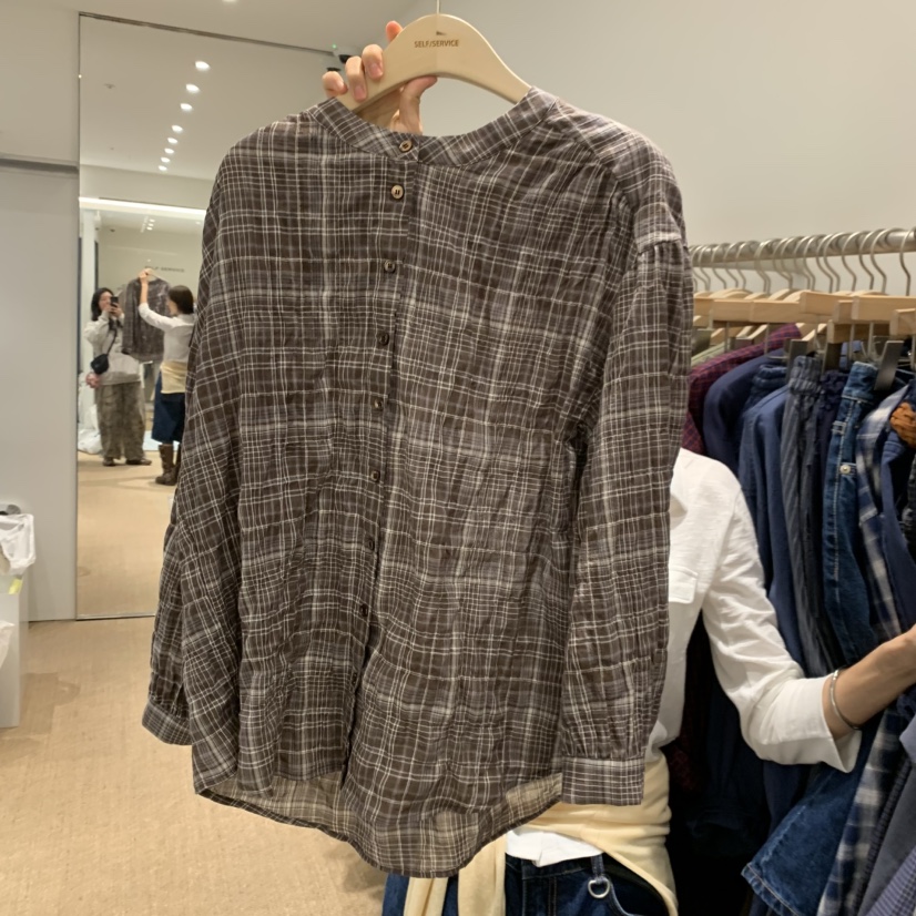 SELF SERVICE韓國直郵女裝新款熱賣人氣時尚職業襯衫蕾絲衫SELF SERVICE襯衫/蕾絲衫圖色2