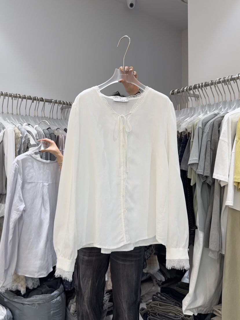 LOOKK/MIMME韓國代購女士新品休閑熱賣職業時尚襯衫蕾絲衫LOOKK/MIMME襯衫/蕾絲衫圖色1
