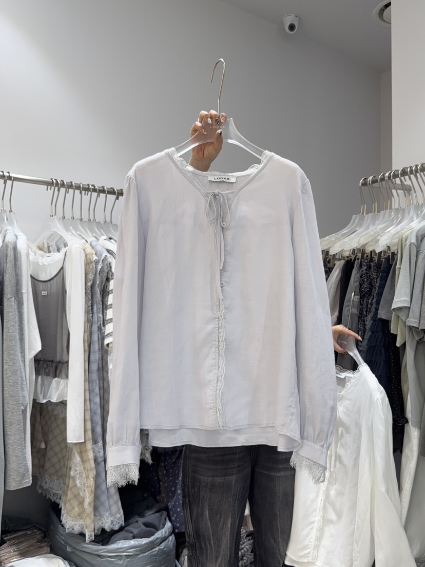 LOOKK/MIMME韓國代購女士新品休閑熱賣職業時尚襯衫蕾絲衫LOOKK/MIMME襯衫/蕾絲衫圖色2