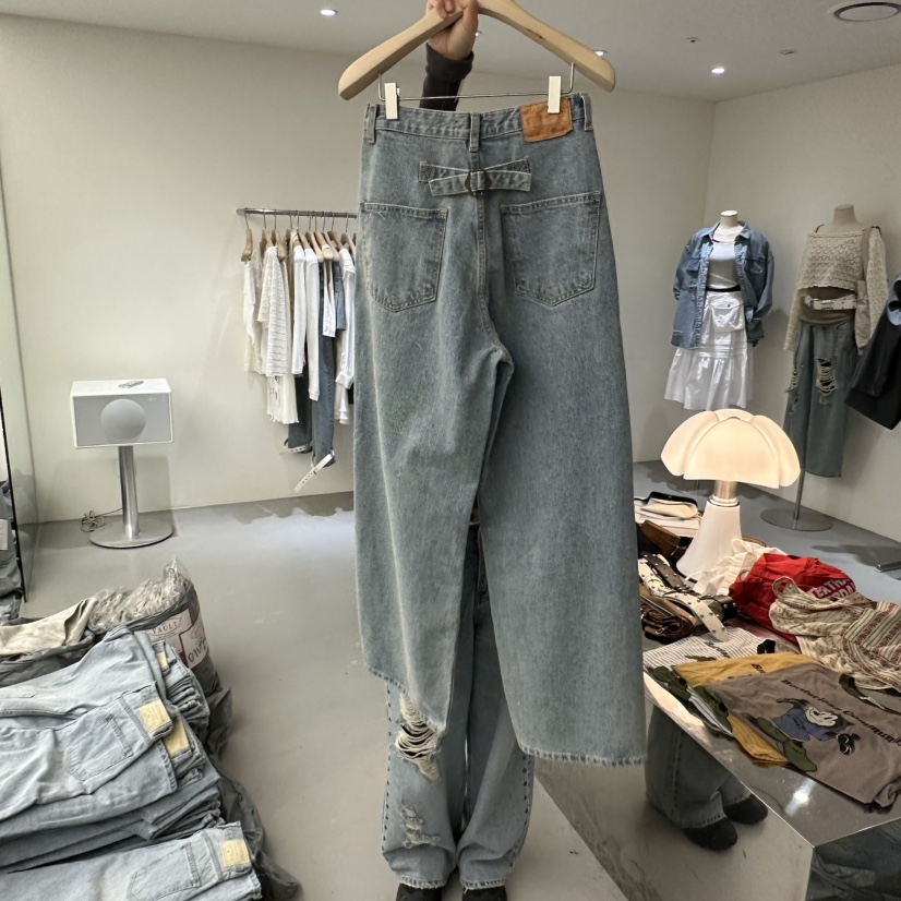 VAULT韓國東大門直郵女士新品熱賣時尚職業26春夏推薦牛仔褲VAULT牛仔褲