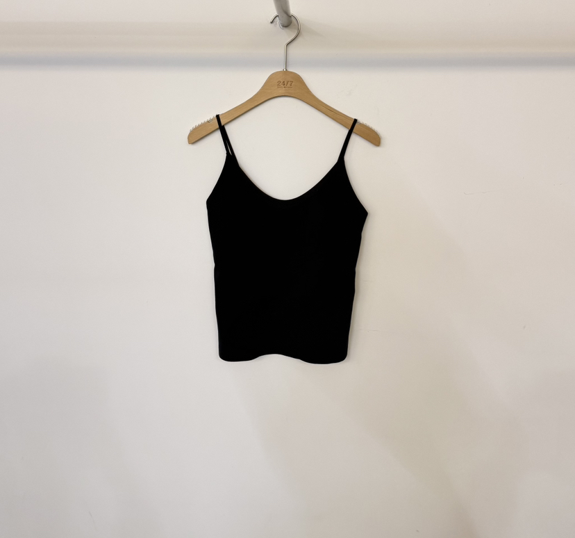 TWENTY FOUR SEVEN24-7韓國代購女裝新款26春夏吊帶背心TEWNTY FOUR SEVEN24-7吊帶/背心圖色4黑色