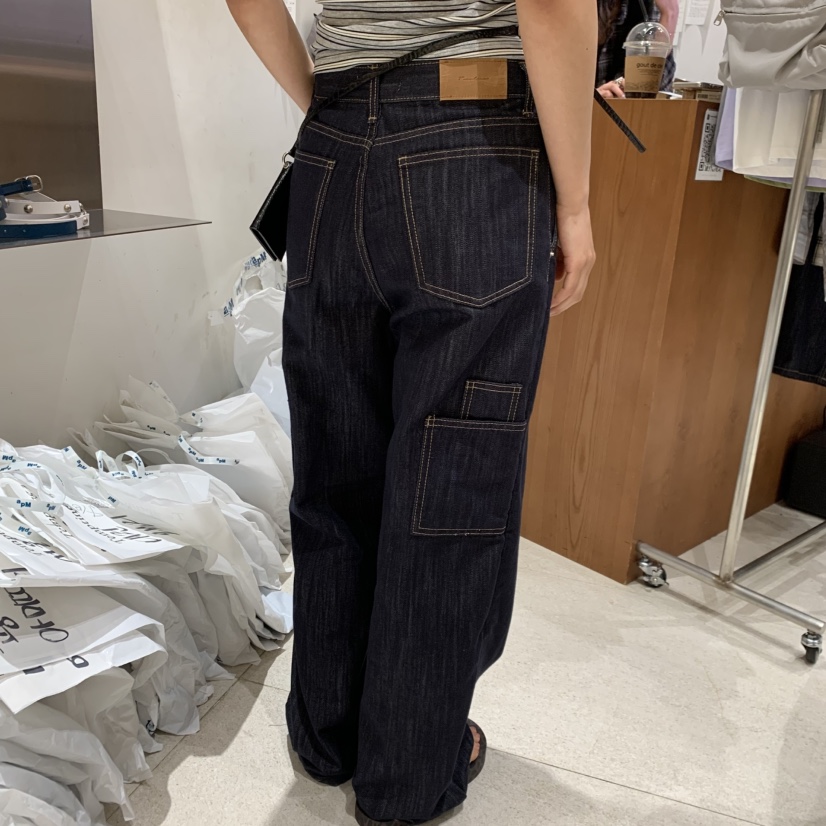 TEMPTING韓國直郵實拍女裝新品熱賣人氣職業牛仔褲不褪色TEMPTING牛仔褲