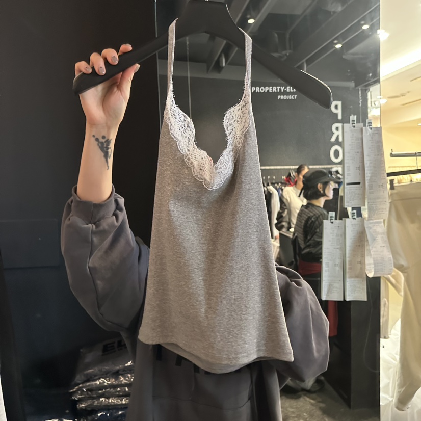 ELF-L韓國直郵女士新品熱賣推薦26春夏休閑吊帶背心蕾絲PROJECT ELF/ELF-L吊帶/背心圖色2