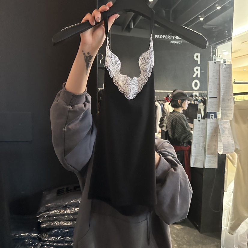 ELF-L韓國直郵女士新品熱賣推薦26春夏休閑吊帶背心蕾絲PROJECT ELF/ELF-L吊帶/背心圖色3
