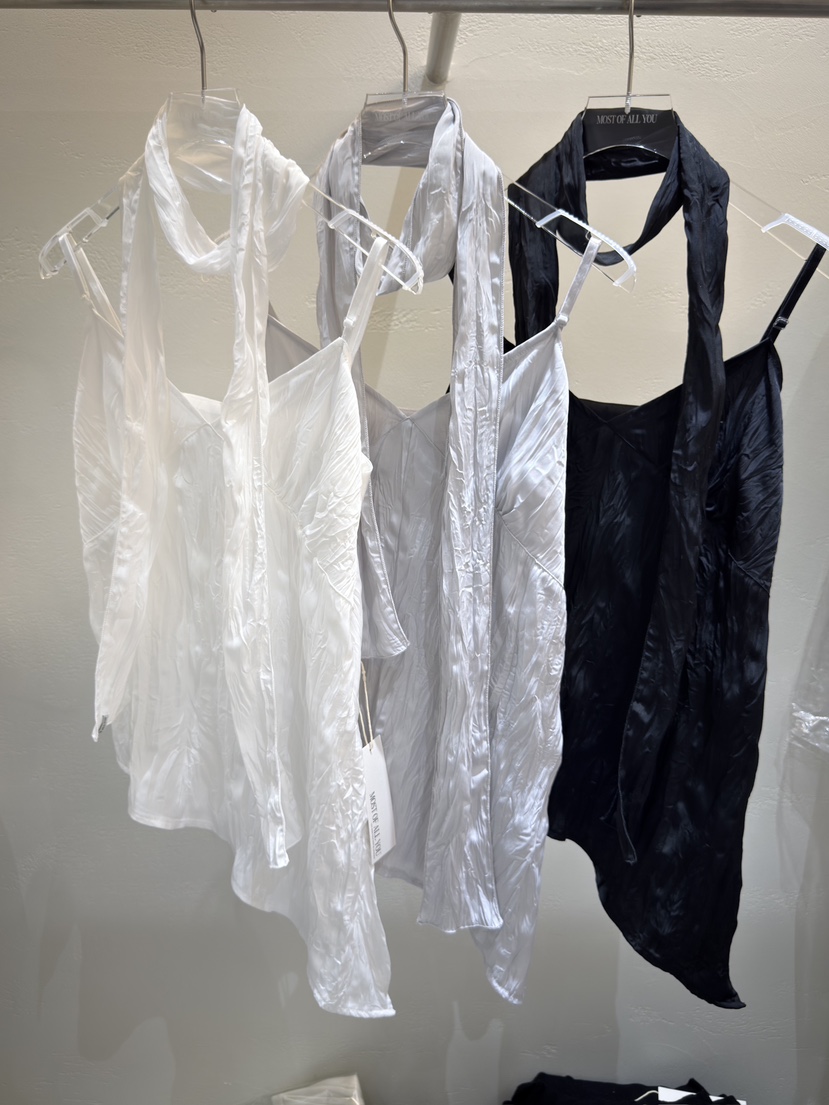 MOST OF ALL U韓國代購女裝新品休閑職業吊帶背心含圍巾MOST OF ALL U吊帶/背心