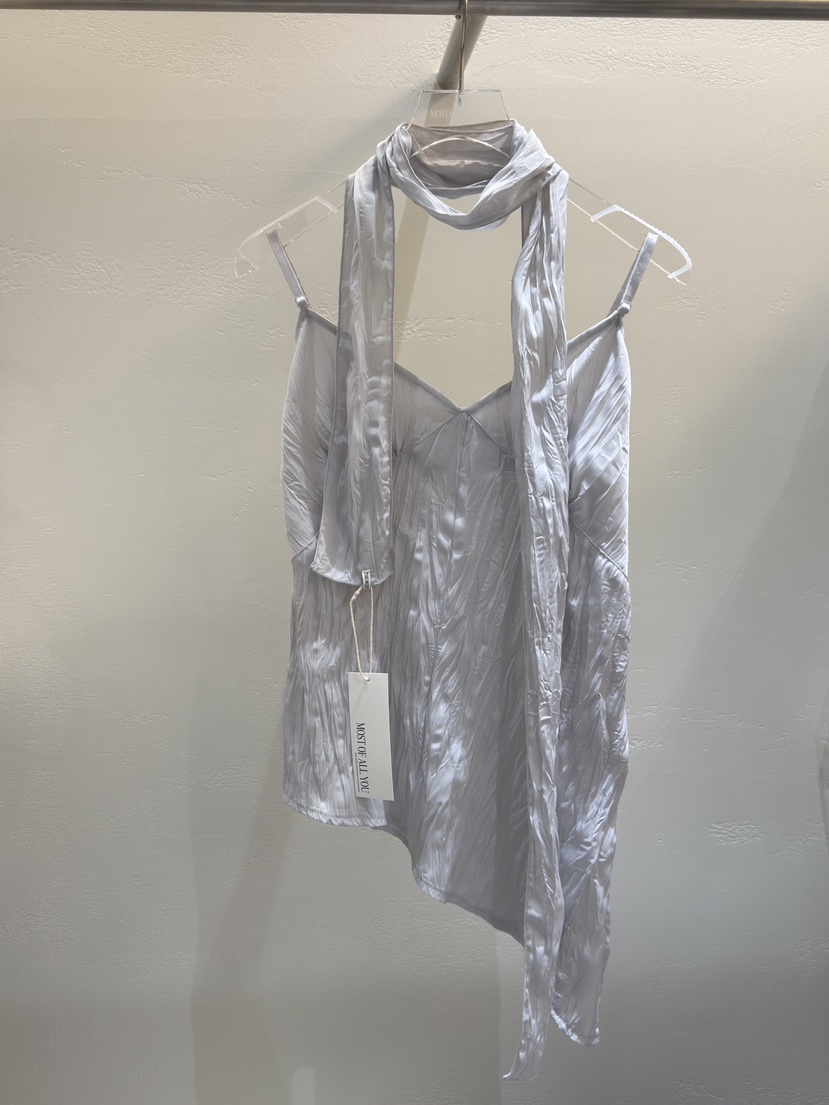 MOST OF ALL U韓國代購女裝新品休閑職業吊帶背心含圍巾MOST OF ALL U吊帶/背心圖色1