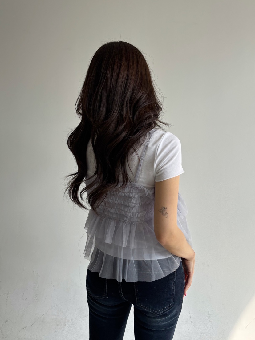 TOO HOT韓國東大門代購女士新款人氣26春夏吊帶背心蕾絲TOO HOT吊帶/背心