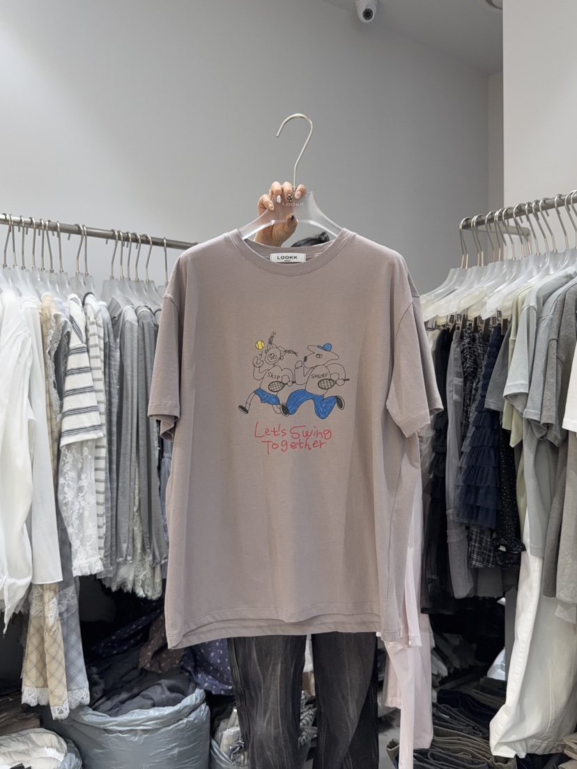 LOOKK/MIMME韓國東大門代購女裝新品職業推薦26春夏熱賣T恤LOOKK/MIMMET恤圖色3