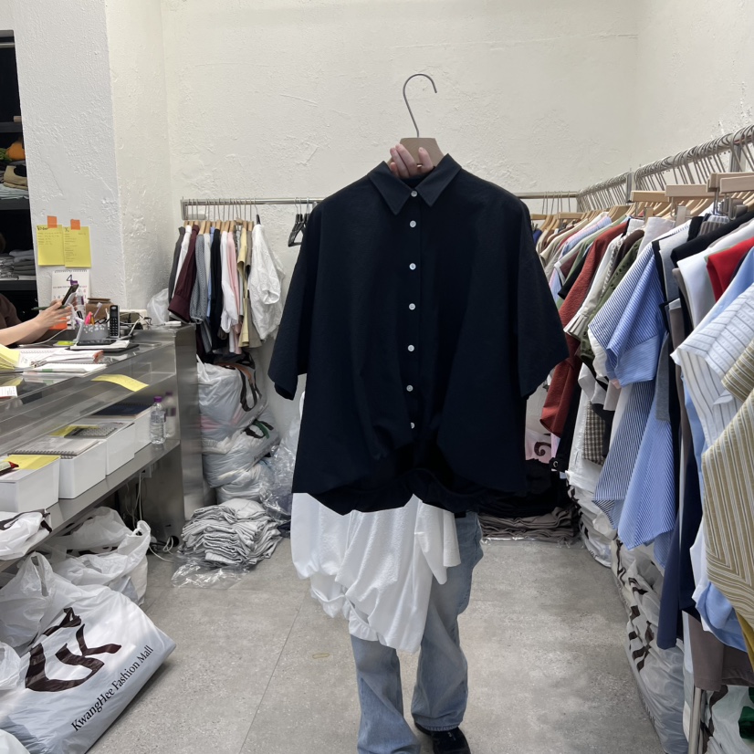 DA YLOG韓國直郵女裝新品時尚職業26春夏襯衫蕾絲衫寬松DA YLOG襯衫/蕾絲衫圖色3