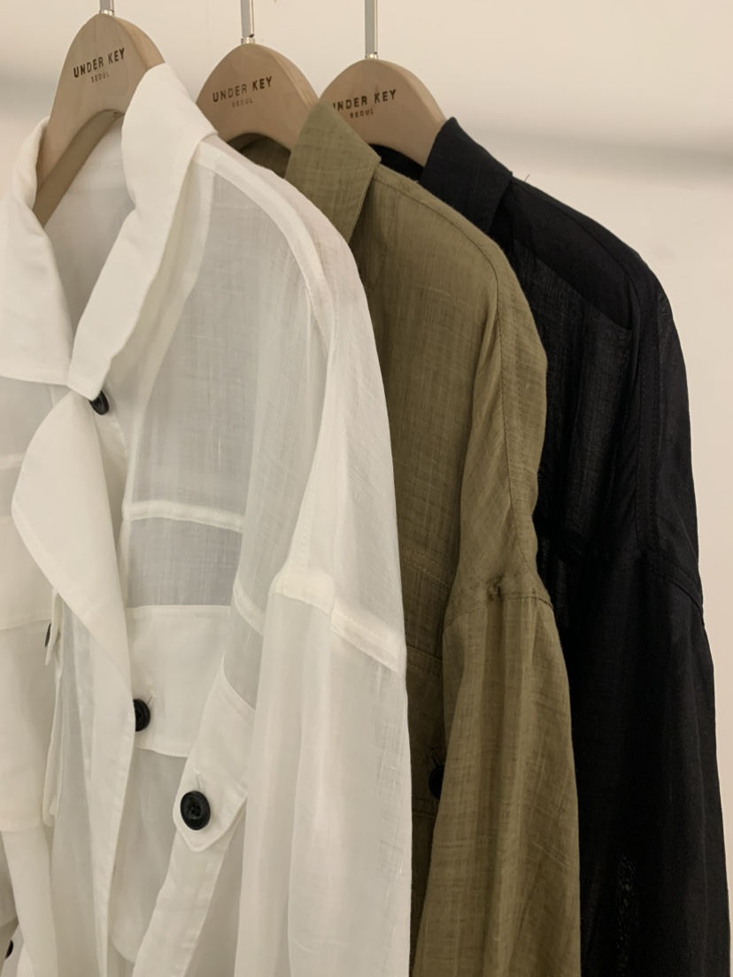 UNDER KEY韓國直郵女裝新款時尚熱賣職業26春夏夾克含腰繩UNDER KEY夾克