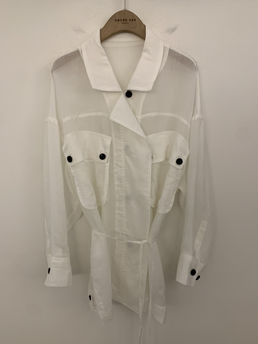 UNDER KEY韓國直郵女裝新款時尚熱賣職業26春夏夾克含腰繩UNDER KEY夾克圖色3