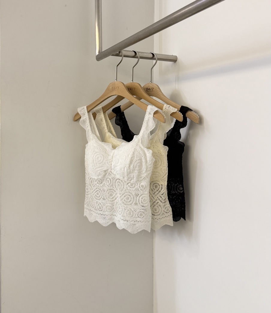 TWENTY FOUR SEVEN24-7韓國直郵女士新款26春夏吊帶背心蕾絲TEWNTY FOUR SEVEN24-7吊帶/背心