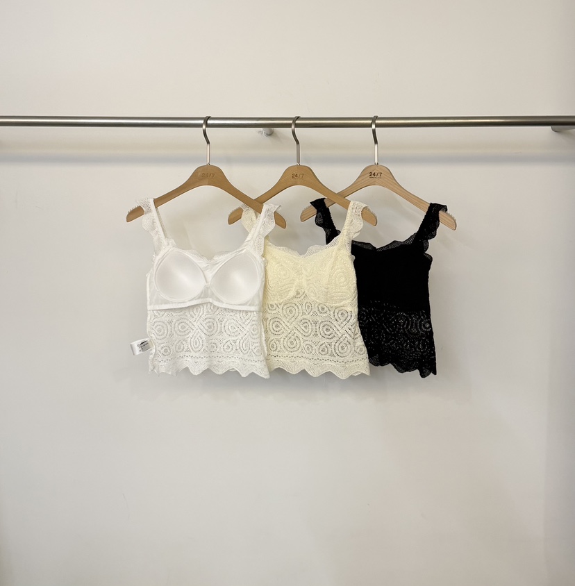 TWENTY FOUR SEVEN24-7韓國直郵女士新款26春夏吊帶背心蕾絲TEWNTY FOUR SEVEN24-7吊帶/背心