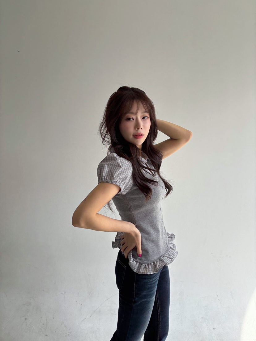 TOO HOT韓國直郵實拍女士新品26春夏熱賣襯衫蕾絲衫假兩件TOO HOT襯衫/蕾絲衫