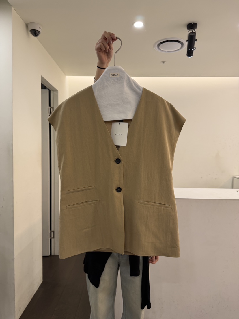 YOUR-P韓國東大門代購女裝新款休閑熱賣推薦26春夏職業馬甲YOUR-P馬甲圖色2