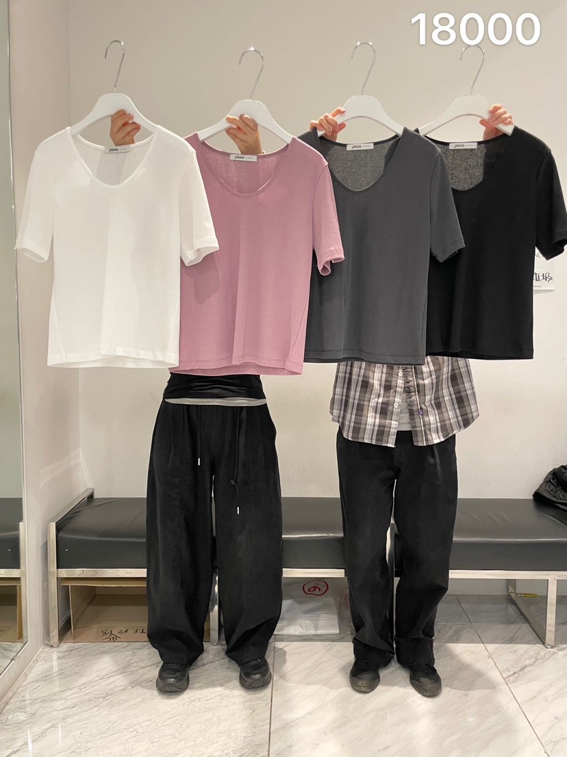 URBANE cloth韓國直郵女士新款26春夏職業推薦時尚人氣T恤URBANE clothT恤