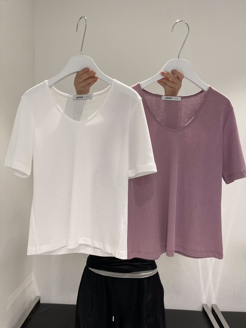 URBANE cloth韓國直郵女士新款26春夏職業推薦時尚人氣T恤URBANE clothT恤