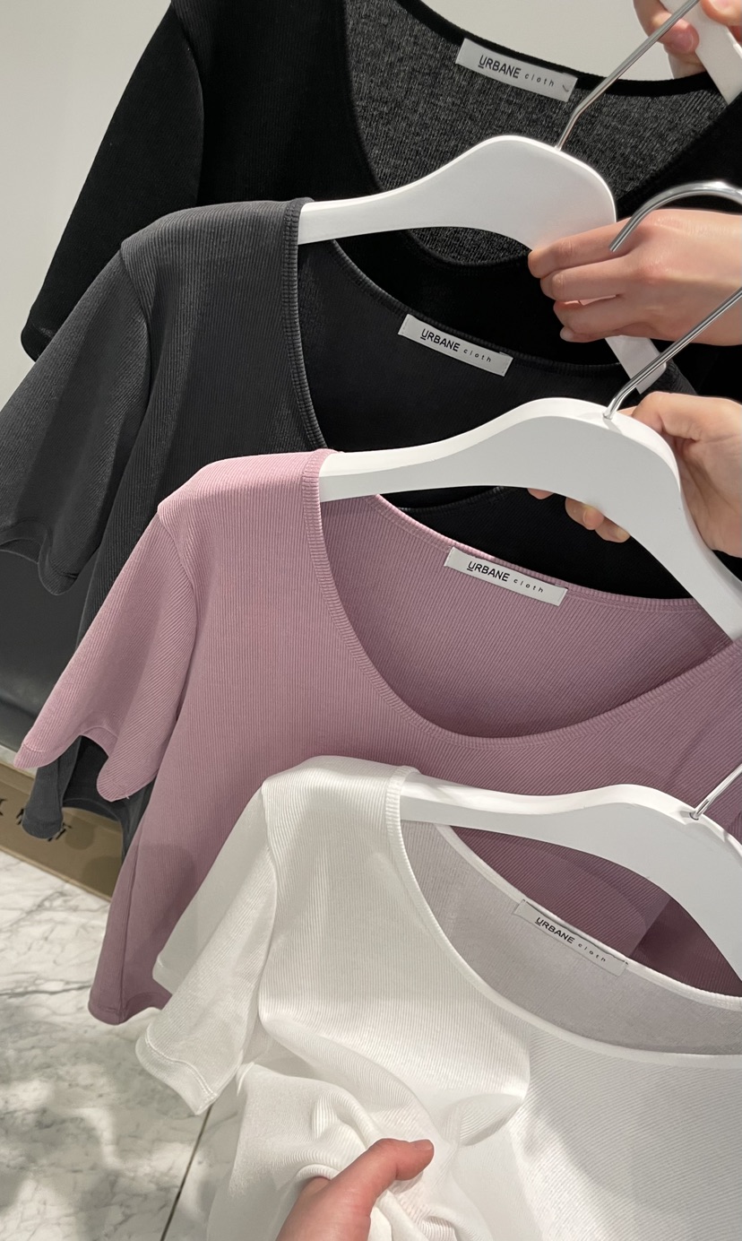 URBANE cloth韓國直郵女士新款26春夏職業推薦時尚人氣T恤URBANE clothT恤