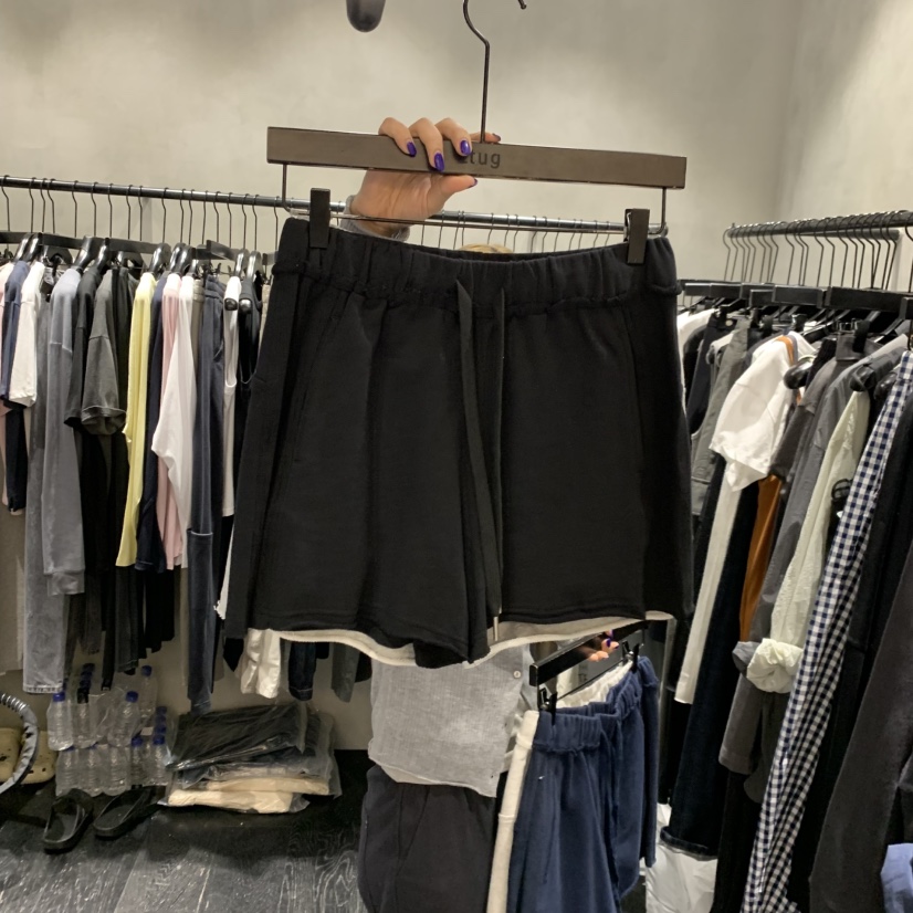 TUG韓國東大門代購女裝新品時尚熱賣推薦人氣26春夏短褲復古TUG短褲圖色1