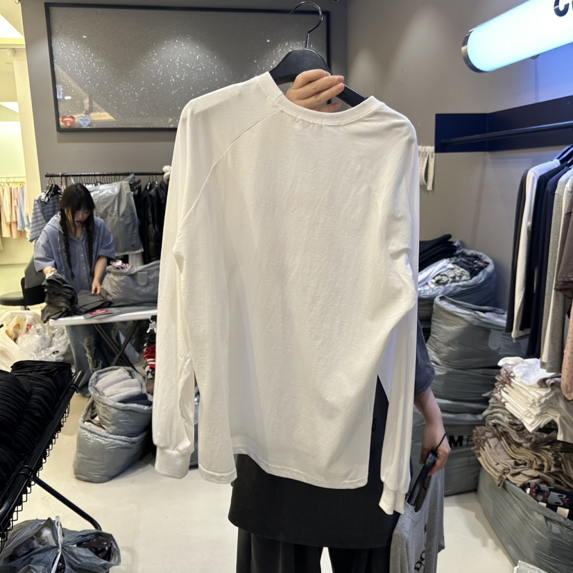 CREDITO韓國直郵女士新品休閑人氣熱賣時尚推薦26春夏長袖T恤CREDITO長袖T恤