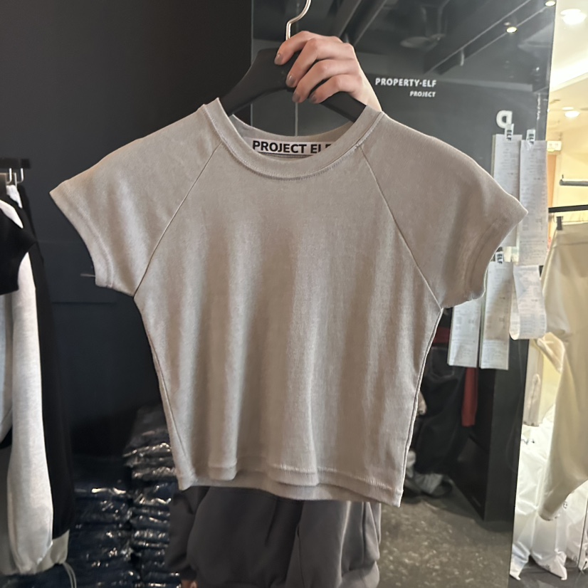 ELF-L韓國東大門代購女裝新品熱賣休閑人氣時尚26春夏T恤PROJECT ELF/ELF-LT恤圖色2
