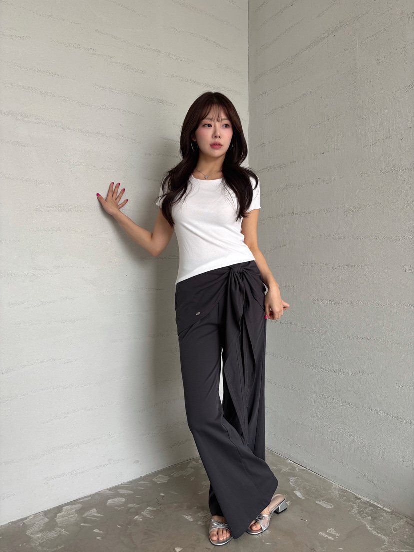 TOO HOT韓國東大門直郵女裝新款26春夏職業熱賣休閑休閑褲TOO HOT休閑褲