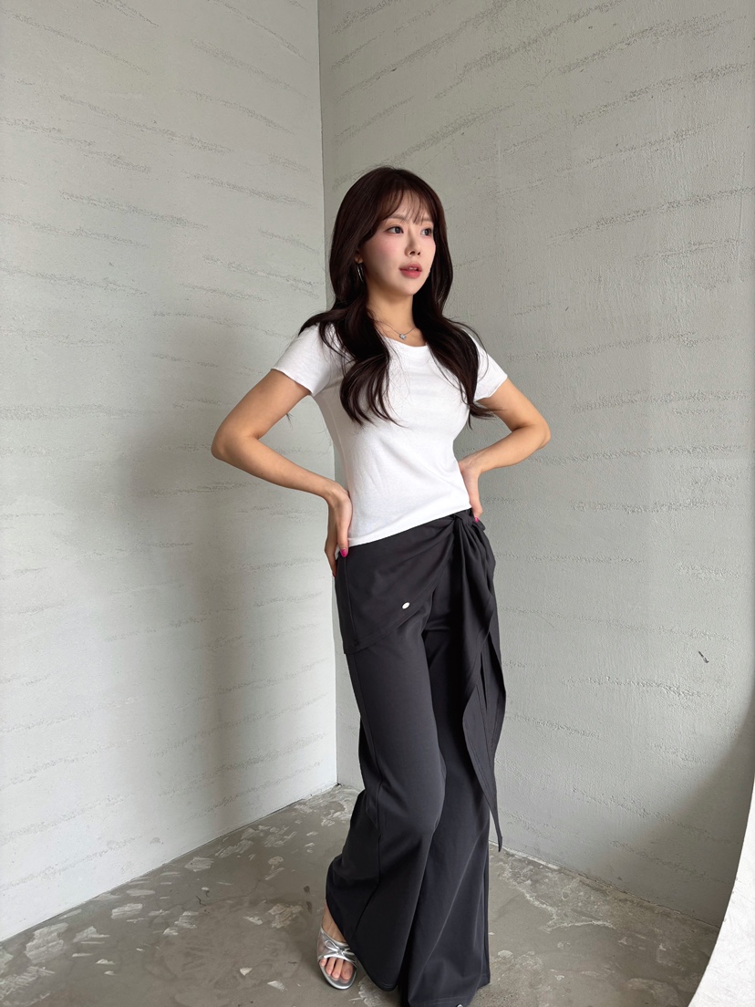 TOO HOT韓國東大門直郵女裝新款26春夏職業熱賣休閑休閑褲TOO HOT休閑褲