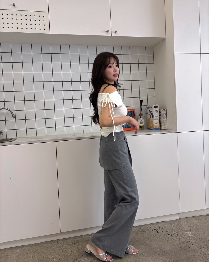 TOO HOT韓國東大門直郵女裝新款26春夏職業熱賣休閑休閑褲TOO HOT休閑褲