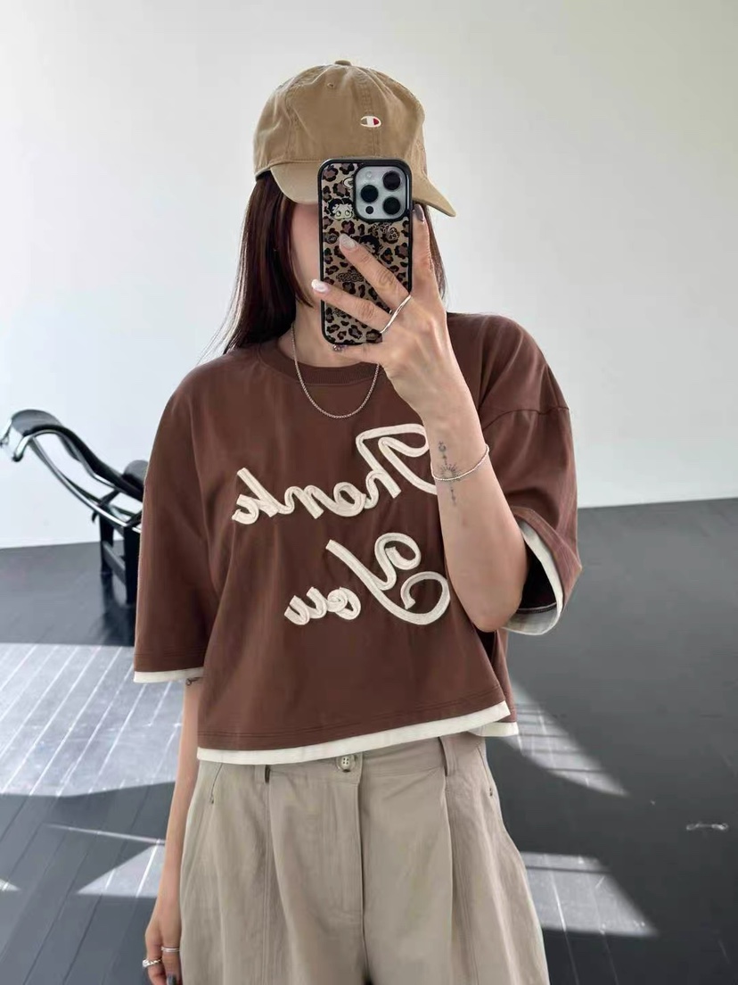 BLACKFRIDAY韓國東大門直郵女士新品熱賣時尚人氣T恤撞色BLACK FRIDAYT恤圖色3